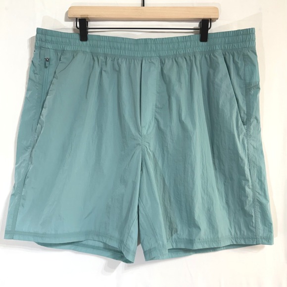 VRST Other - VRST 7" All-In Shorts Unlined Aqua Dust Shine Mens XXL‎ Water Repellent Pockets